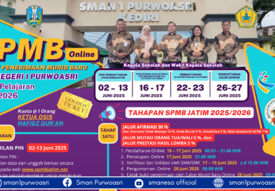 Informasi Penerimaan Siswa Baru SMAN 1 Purwoasri Tahun Pelajaran 2025/2026