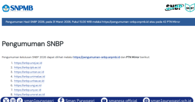 Pengumuman Kelulusan SNBP Tahun 2026